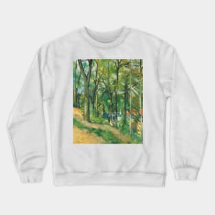 The Cote Saint-Denis in Pontoise by Paul Cezanne Crewneck Sweatshirt